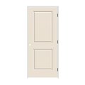 Codel Doors 28" x 80" x 1-3/8" Primed 2-Panel Carrera Molded Hollow Core 6-9/16" LH Prehung Door w/Mtt Blk Hngs 2468MHCCARLH10B6916